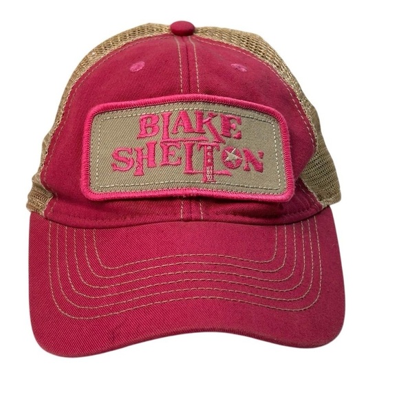 Blake Shelton Pink Trucker Hat Unisex Adjustable Snapback Mesh Cap - Picture 2 of 10